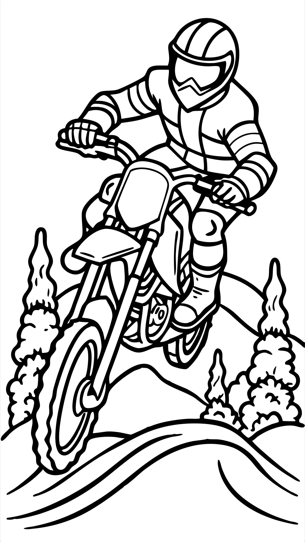 coloriages de vélos de saleté